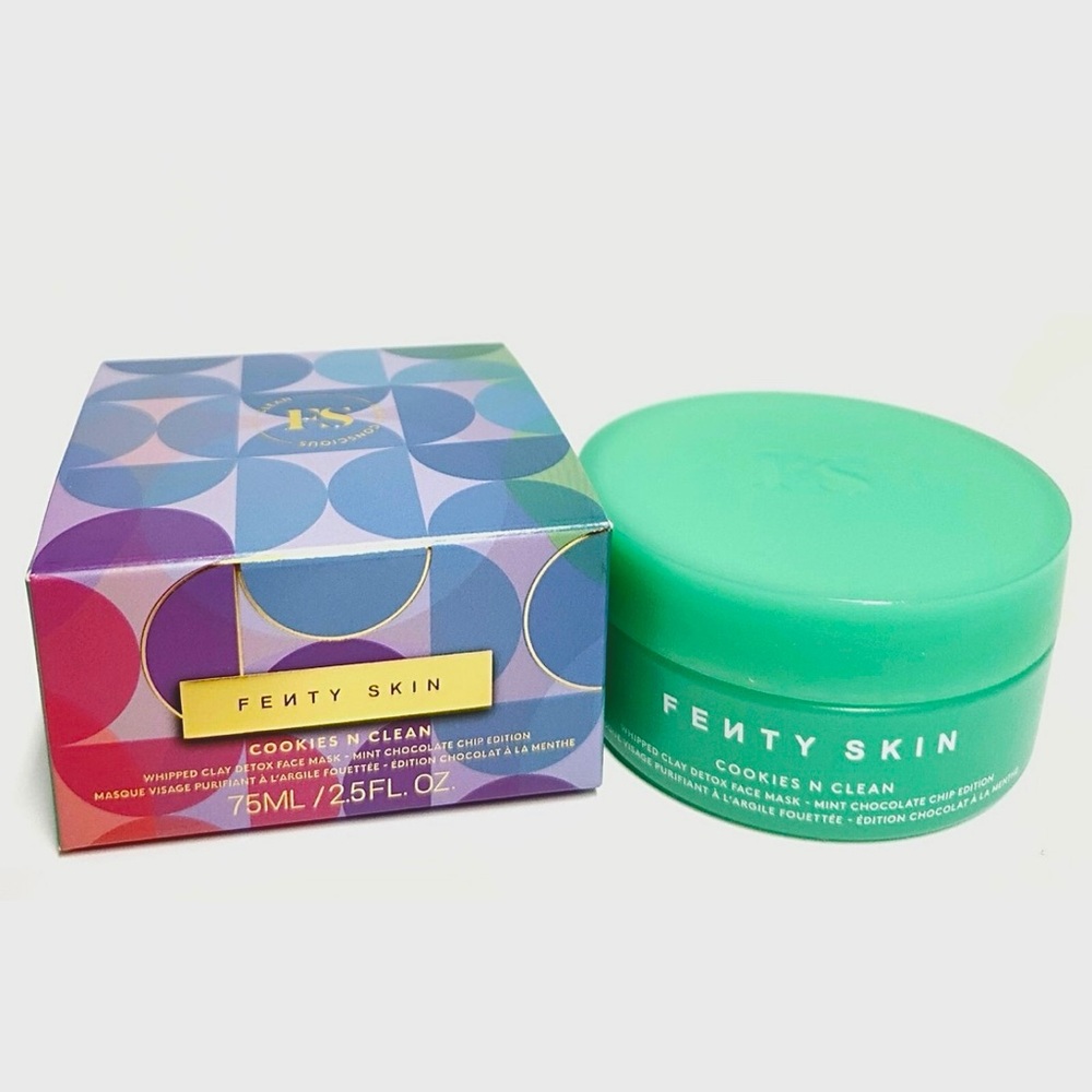 Fenty Beauty Cookies N Cream Whipped Clay Detox Face Mask Mint Chocolate Chip